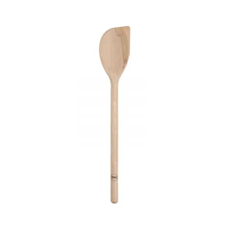 T&G Scraper Spoon Beech 300mm, durable wooden utensil for mixing, scraping, and serving, eco-friendly and elegant.