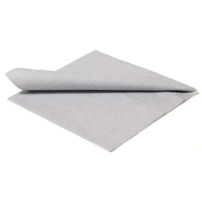 The Napkins Plain Dinner Silver Grey (Pack of 60)