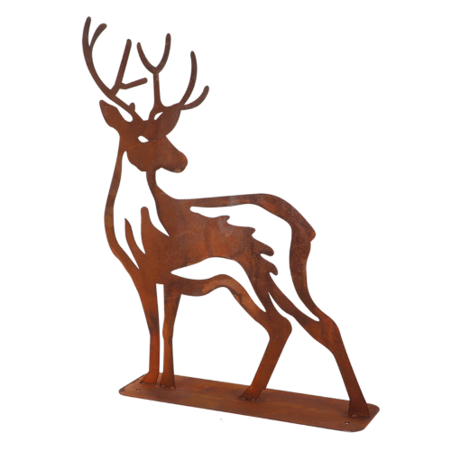 Garden Decoration - Deer Standing 38 x 10 x 47cm (Set of 2)