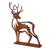 Garden Decoration - Deer Standing 38 x 10 x 47cm (Set of 2)