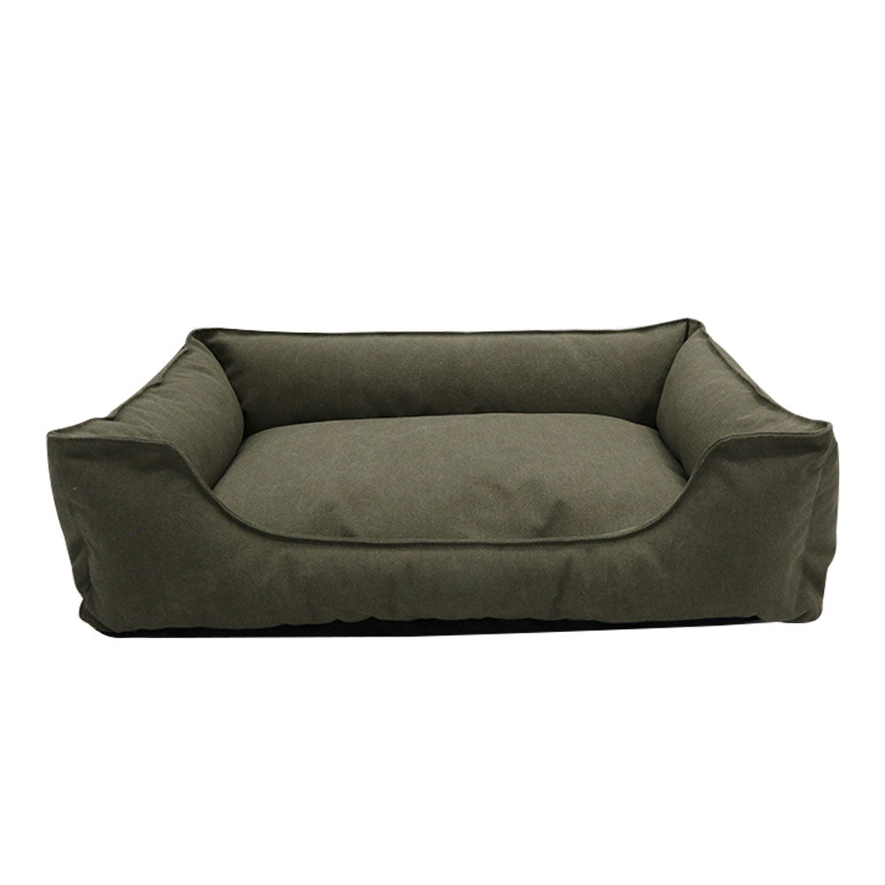 Dog Bed Canvas Rectangle BEzydog Green 80x60cm