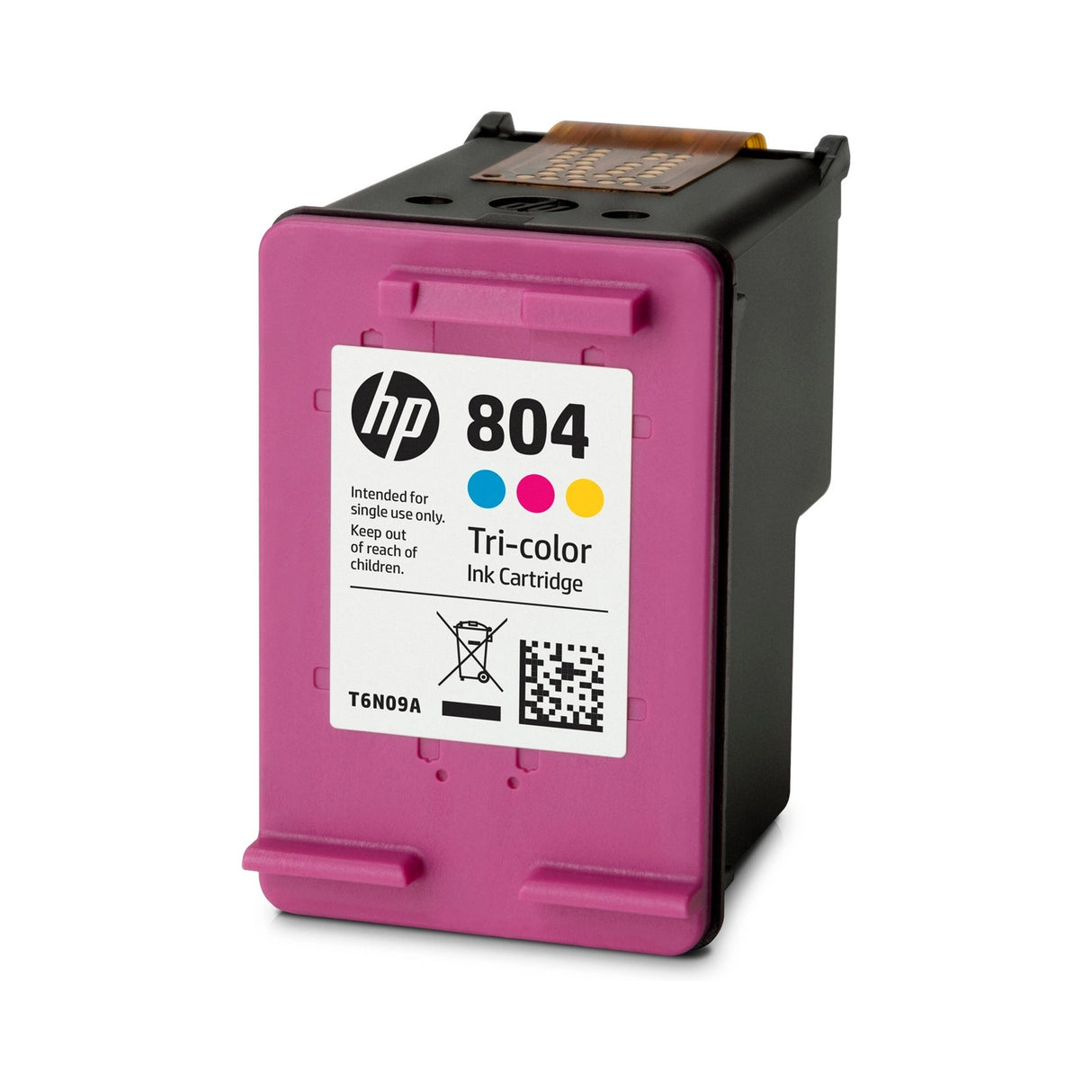 HP 804 Tri-colour Ink Cartridge for inkjet printers, prints up to 165 pages of vibrant colors and sharp text.