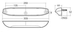 12/24V High Power Awning Lamp White - Narva