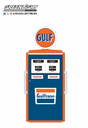 Diecast Model - 1954 Tokheim 350 Twin Gas Pump- Gulf - Scale: 1/18