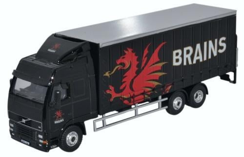 Diecast Model - Volvo FH 6 Wheel Curtainside- Brains