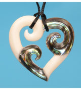 Pendant - Triple Koru Heart