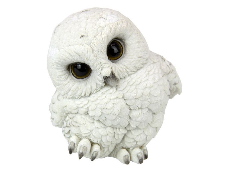 Ornament - White Owl 12cm (Set of 2)