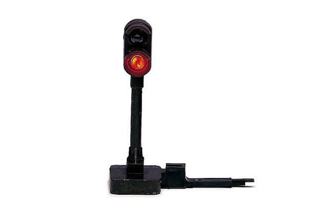 Hornby Coloured Light Signal with vibrant red and green lights for model railways, enhancing realism and train operations.