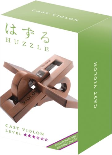 Huzzle Puzzle: Violin - A challenging cast puzzle designed for adults, inspired by violin strings, promotes logic and creativity.