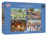 Gibsons: Village Celebrations (4 x 500pc Puzzle)