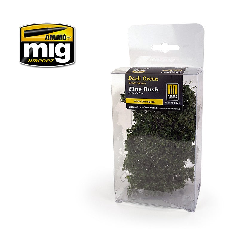 Ammo by MIG - Dioramas - Fine Bush  - Dark Green