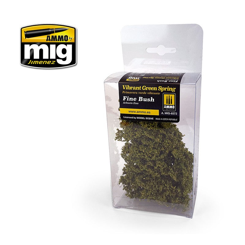 Ammo by MIG - Dioramas - Fine Bush  - Vibrant Green Spring