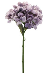 Artificial Single Stem Hydrangea - Purple (34cm)