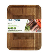 Acacia Carving Board with Meat Rest & Juice Groove - Salter BW14194