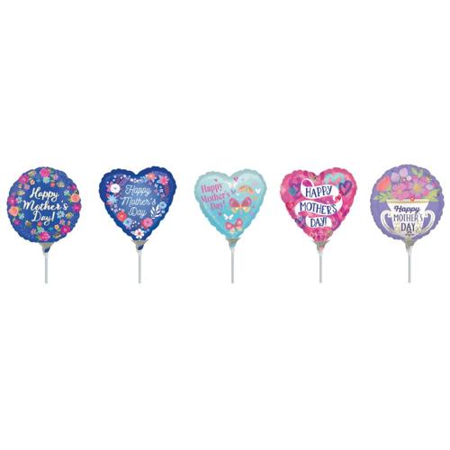 Mother's Day Foil Balloon Mix 22cm 25 Pack - Anagram
