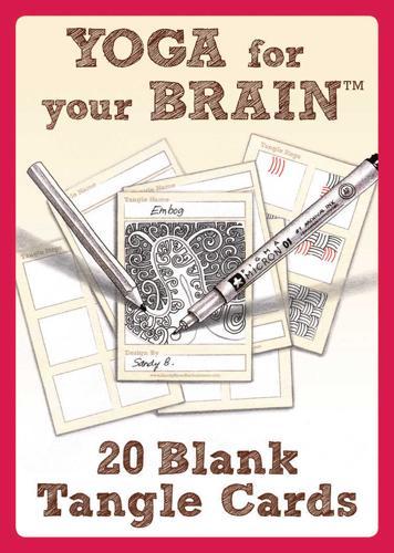 Yoga for Your Brain - 20 Blank Tangle Cards