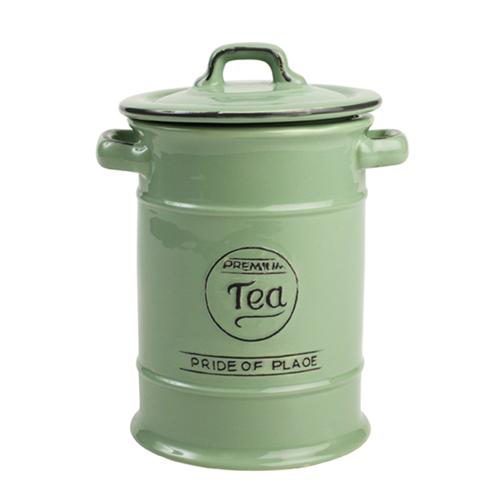 Pride of Place Ceramic Tea Jar - Green - T&G