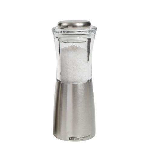 Apollo Acrylic & Stainless Steel Salt Mill 150mm - T&G