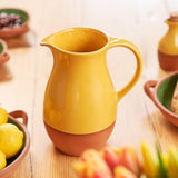 Sintra 3L Glazed Terracotta Jug - Ochre - Dexam