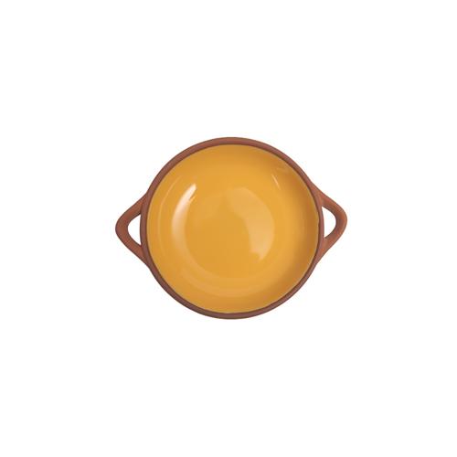 Sintra Small Glazed Terracotta Tapas Dish - Ochre - Dexam