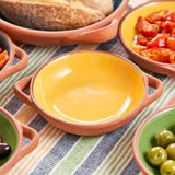 Sintra Small Glazed Terracotta Tapas Dish - Ochre - Dexam