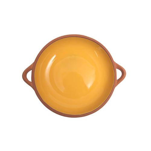 Sintra Large Glazed Terracotta Tapas Dish - Ochre - Set of 2 - Dexam