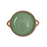 Sintra Large Glazed Terracotta Tapas Dish - Green - Set of 2 - Dexam
