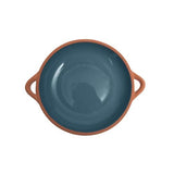 Sintra Large Glazed Terracotta Tapas Dish - Ink Blue - Set of 2 - Dexam