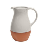Sintra 3L Glazed Terracotta Jug - Stone - Dexam