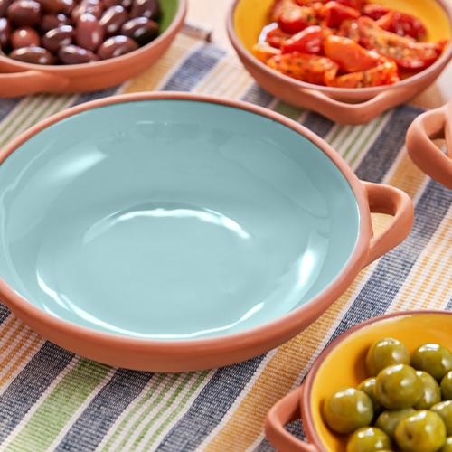 Sintra Large Glazed Terracotta Tapas Dish - Duck Egg - Dexam