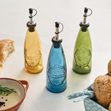 Sintra Recycled Glass 300ml Oil Drizzler - Ink Blue - Dexam