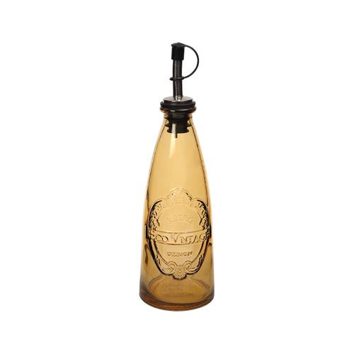 Sintra Recycled Glass 300ml Oil Drizzler - Ochre - Dexam
