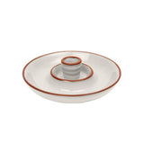 Sintra Glazed Terracotta Olive Dish - Stone - Dexam