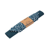 Sintra Recycled Cotton Spotted Napkin And Placemat Set - Ink Blue - Dexam