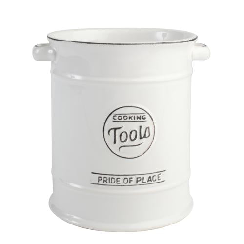 Pride of Place Ceramic Utensil Jar - White - T&G