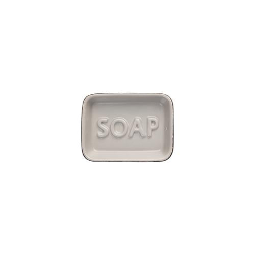 Ocean Ceramic Soap Dish - Grey - T&G