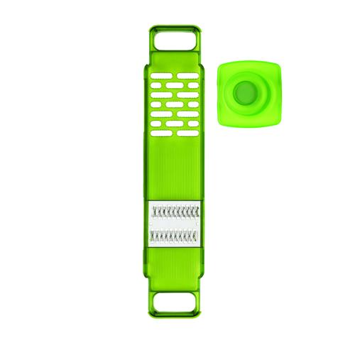 Grater & Julienne Mandoline with Hand Guard - Green - Kuhn Rikon