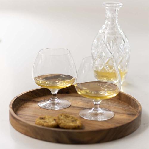 Baroque Acacia Round Serving Platter 302mm