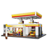 Shell Retail Station Building Set With USB Light - CaDA