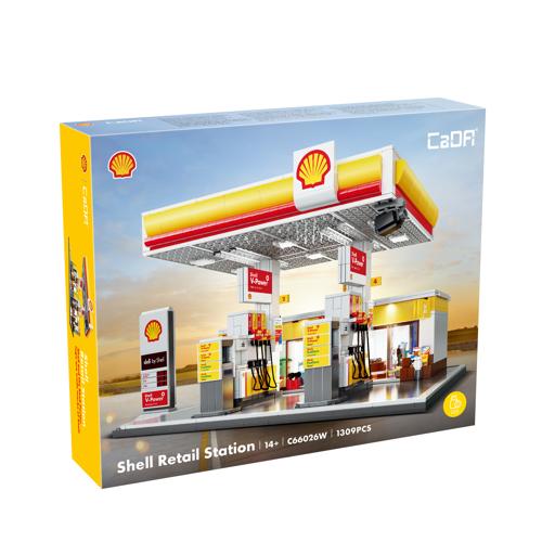 Shell Retail Station Building Set With USB Light - CaDA