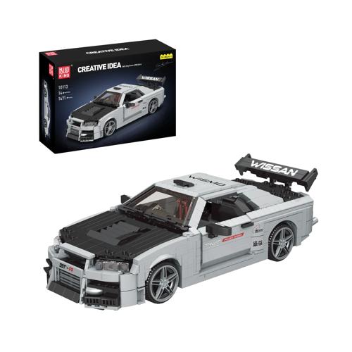 Skyline GTR R34 Car Building Set 1,471 Pieces - Mould King