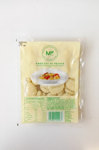 250g packet of Gnocchi Di Patate, soft potato dumplings perfect for Italian meals, quick to prepare and versatile with sauces.