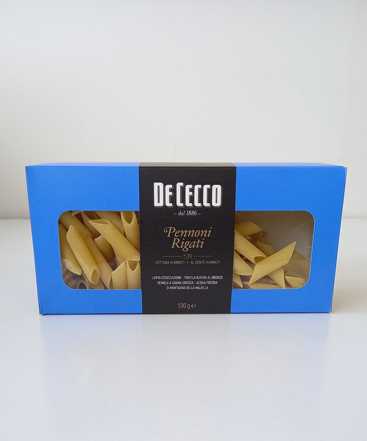 Pasta Penne/Pennoni Rigate De Cecco 500g Pkt  - Packet