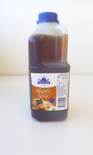 2-liter bottle of Maple Syrup Chelsea, perfect for drizzling on pancakes and waffles, sustainably sourced for optimal flavor.