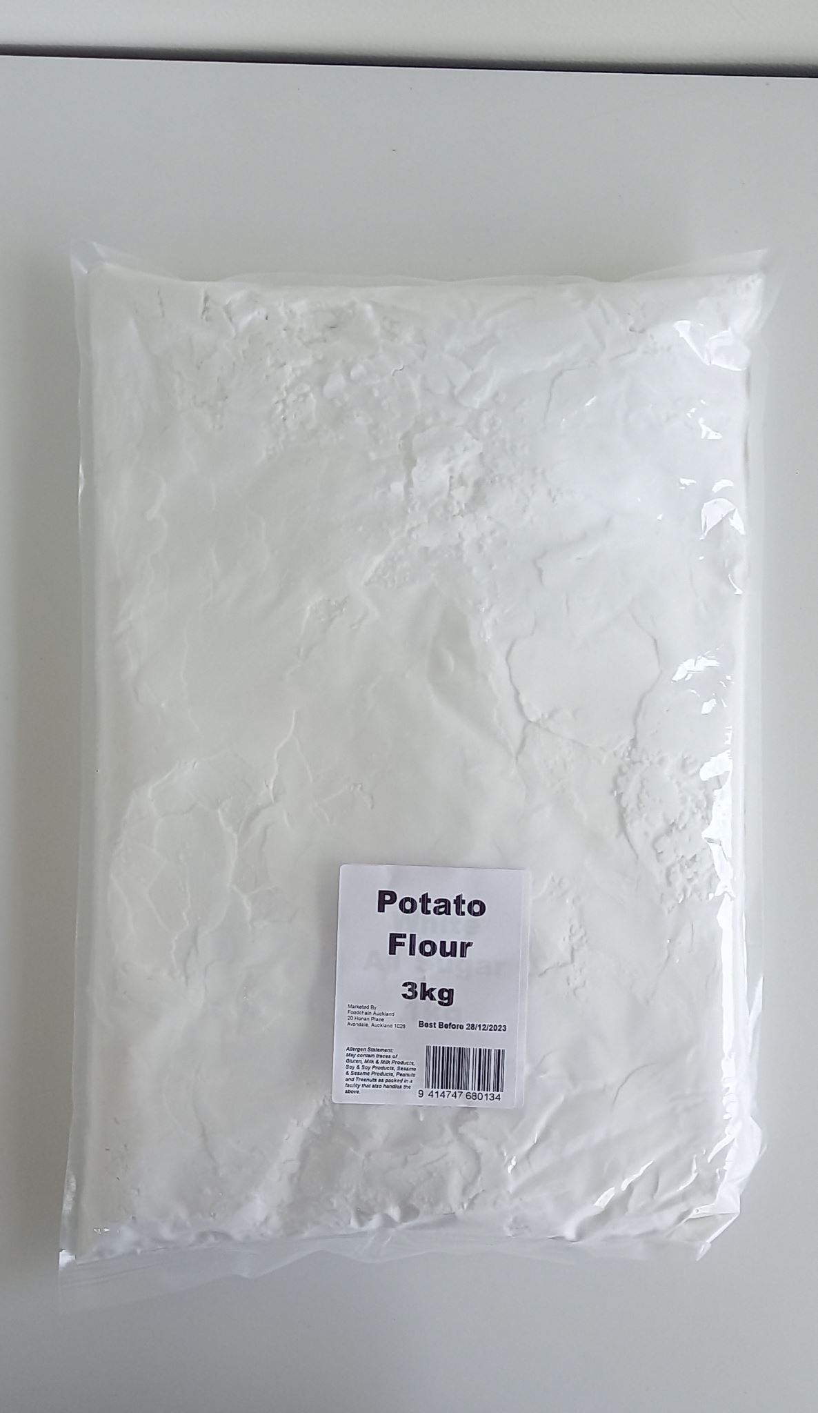 Premium 3kg bag of gluten-free Potato Flour, perfect for baking, thickening, and enhancing savory dishes.