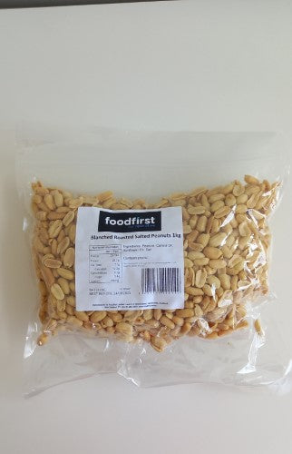 Peanuts Blanched Roasted & Salted 1kg - Packet