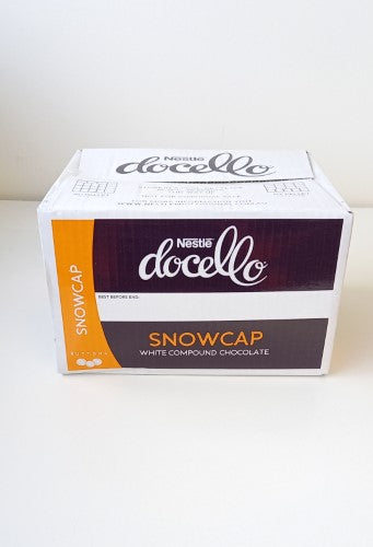 Chocolate Buttons Docello Snowcap White 5kg Nestle  - Carton