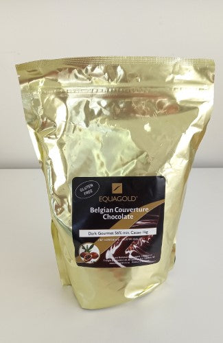 Chocolate Callets Dark 56% Belgian Equagold 1kg - Packet