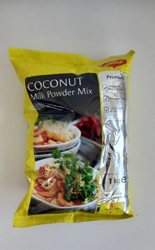 Coconut Milk Powder Maggi 1kg packet, perfect for dairy-free dishes, offers rich flavor and nutrition in a versatile, long-lasting form.