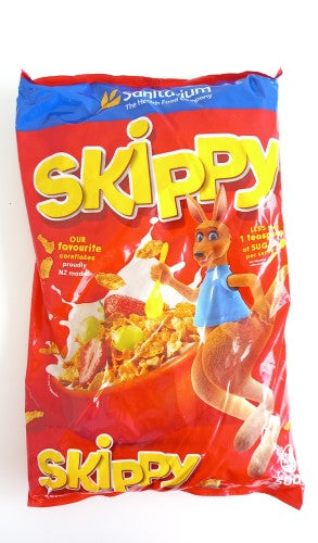 Crunchy Cereal Skippy Cornflakes in a 500gm packet, perfect for a nutritious breakfast or snack, rich in vitamins and fiber.